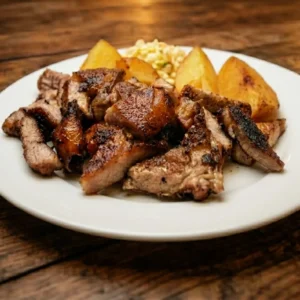 grilled roast pork